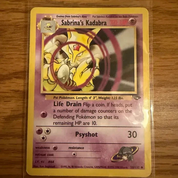 Pokemon Card - Sabrina's Kadabra Gym Challenge 58/132 Uncommon MP