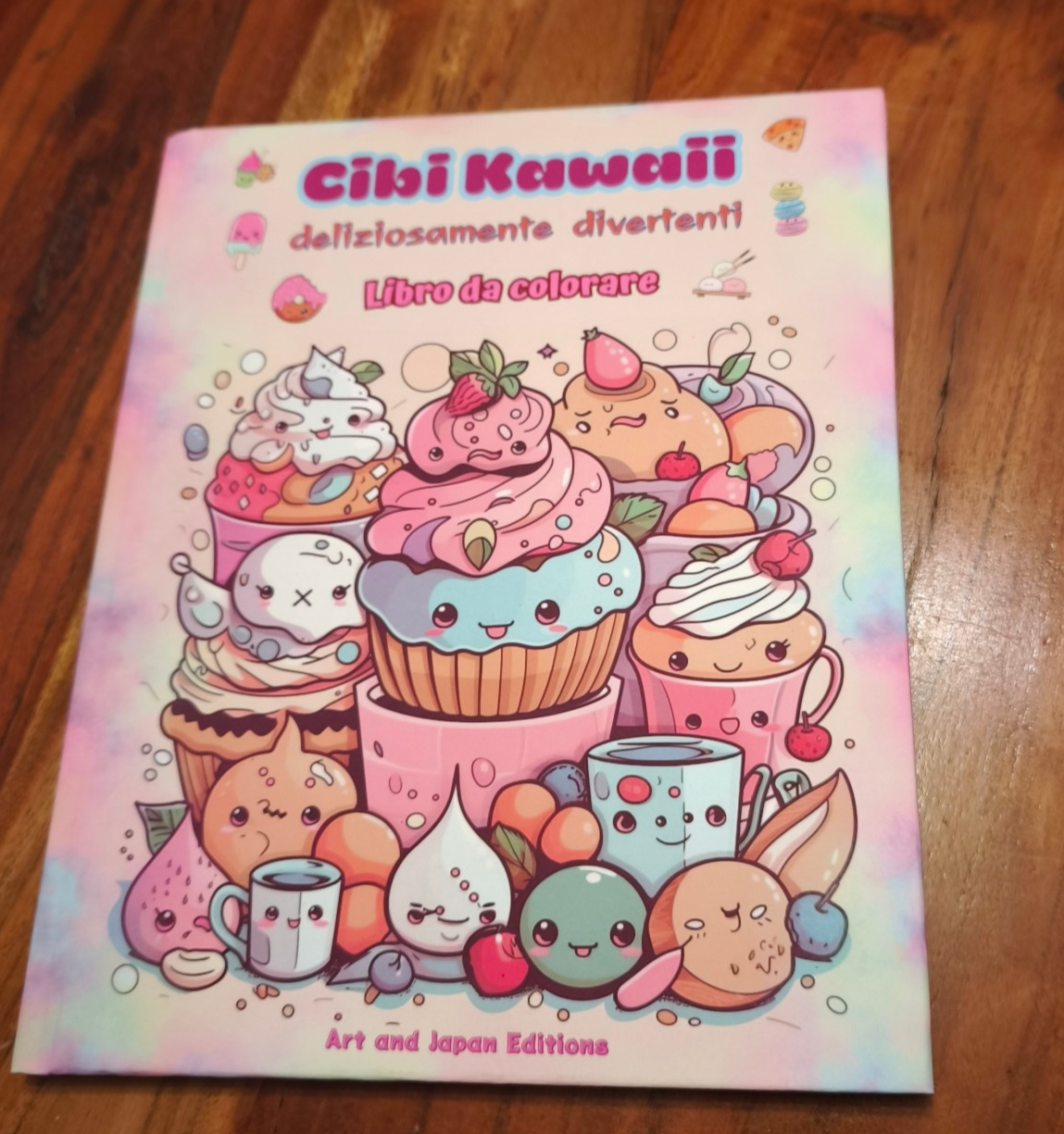 Cibi Kawaii deliziosamente divertenti Libro da colorare Simpatici disegni kawaii