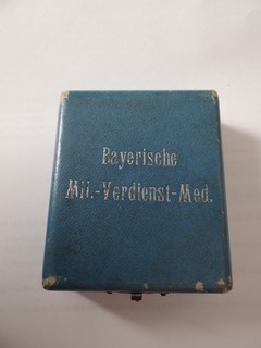 original Etui f. Bayerische Militär Verdienst Medaille