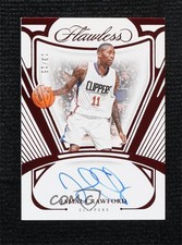 2023-24 Panini Flawless Ruby 13/15 Jamal Crawford #FA-JCL Auto 17zx