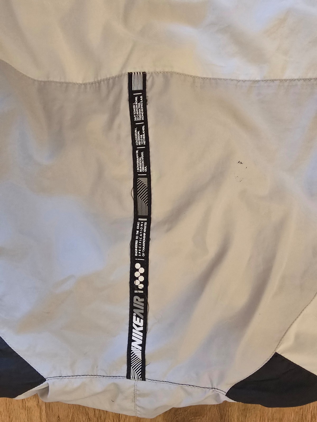 Nike White & Black Sportswear Hooded Jacket Large image 4