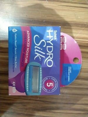 Schick Hydro Silk Women's Razor Refills, 5 Blade Ultra Sensitive, 4 Pack