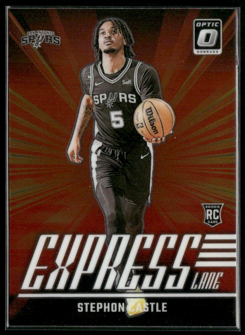 2024-25 Donruss Optic #1 Stephon Castle Express Lane