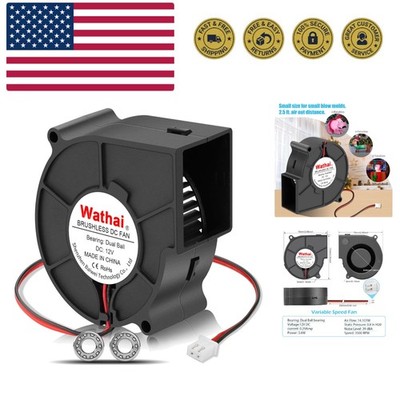 Versatile 12V Centrifugal Fan 75mm - Ideal for Gaming & DIY Projects