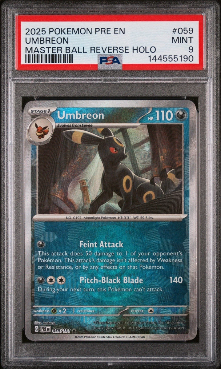 Preços baixos em Jogos de cartas colecionáveis individuais Umbreon