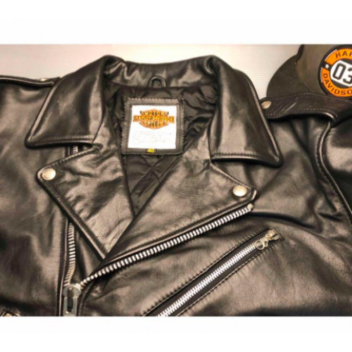 Harley-Davidson Double Riders Leather Jacket size:40 Black EX