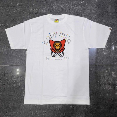 A BATHING APE Baby Milo TShirt 2008 M White Deadstock