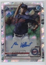 2020 Bowman Chrome Prospects Atomic Refractor 85/100 Chris Vallimont Auto 1g75