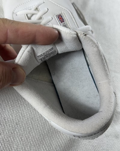 Scarpe classiche Reebok donna taglia 8 bianche pelle sneakers basse sportive retrò - Foto 7 di 10
