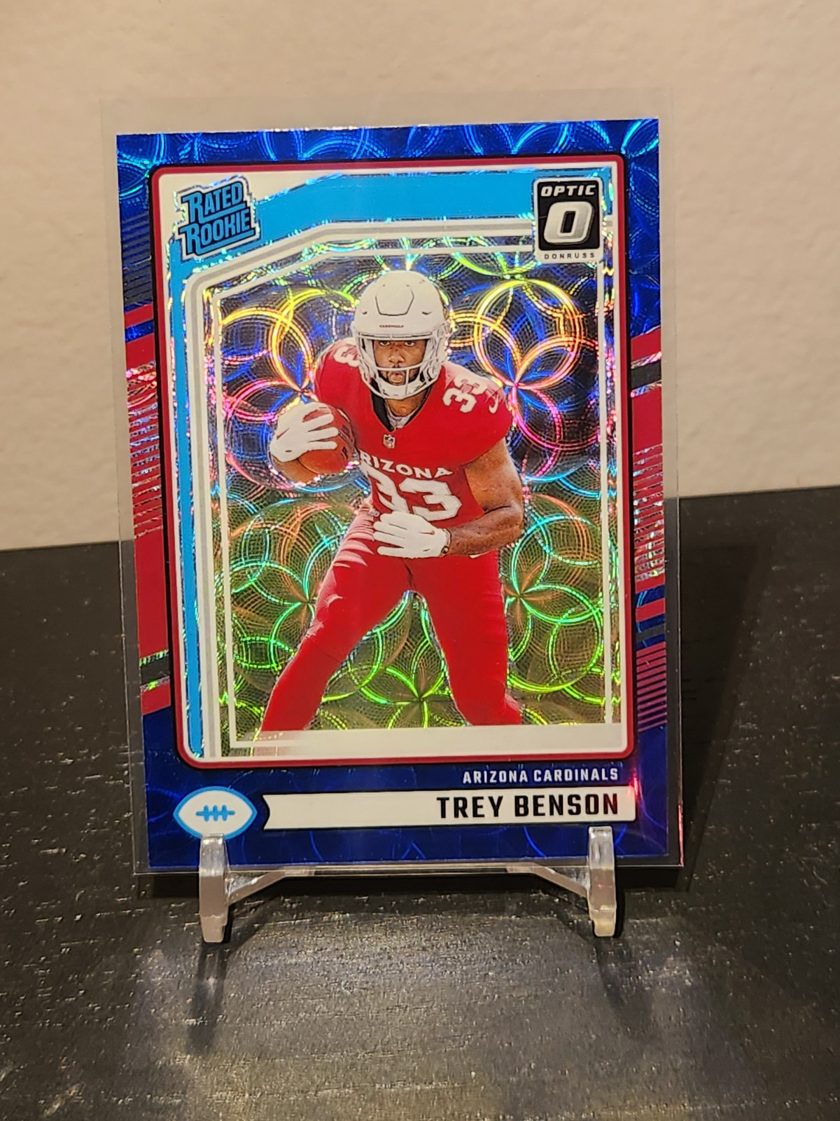 2024 Panini Donruss Trey Benson Blue Scope Optic Preview Rated Rookie #326 (RC)