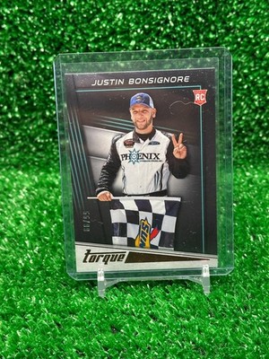 2023 Panini Chronicles Torque Red #'d 55/99 Justin Bonsignore #9 Rookie RC RT