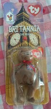 Britannia The Bear-1996 McDonalds Ty Beanie Baby with Rare Errors 1993, OakBrook