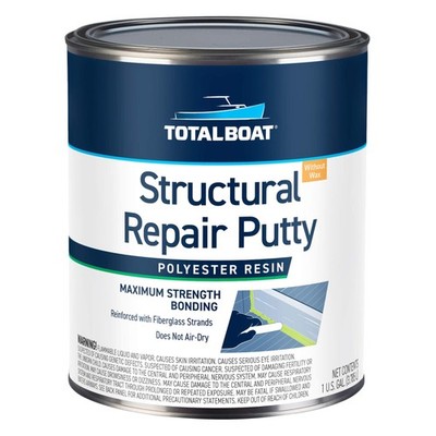TotalBoat Polyester Structural Repair Putty - Marine Grade Long Strand Fiber