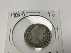 1906-d Barber Quarter dollar 25c : 90% Silver
