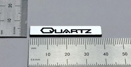 Technics Quartz SL-J2  Turntable Badge Logo - Premium Silver With 3M Adhesive