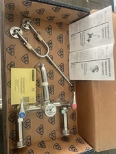 Service Sink Wall Mount 8” Center Vacuum Breaker B-0655-BSTP