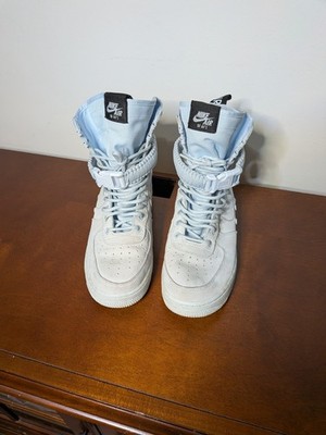 RARE Nike SF AF1 High Blue Tint Sneakers US Men 8 864024-402 Utility Gorpcore