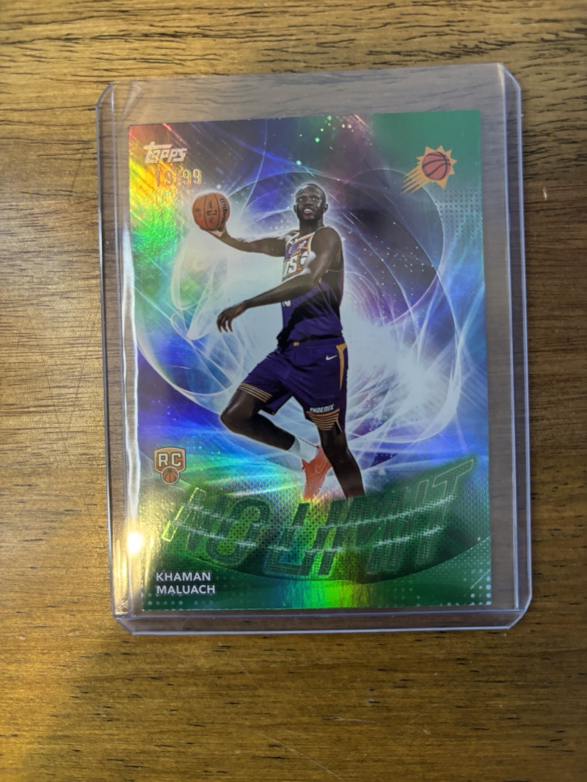 2025-26 Topps - Khaman Maluach Rookie No Limit Green /99 - Suns RC