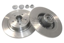 Bremsscheibensatz hinten mit Radlager für Renault Clio III 