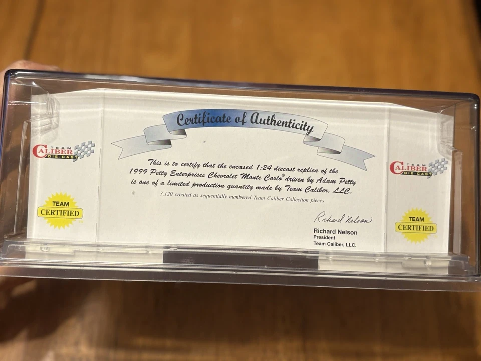 1999 Chevrolet Monte Carlo® Diecast ReplicaPETTY ENTERPRISESADAM PETTY - Image 3 of 4