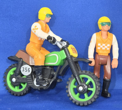 1977-1984 Fisher Price Toys #356 Cycle Racing Team Motorcycle No Side Hack
