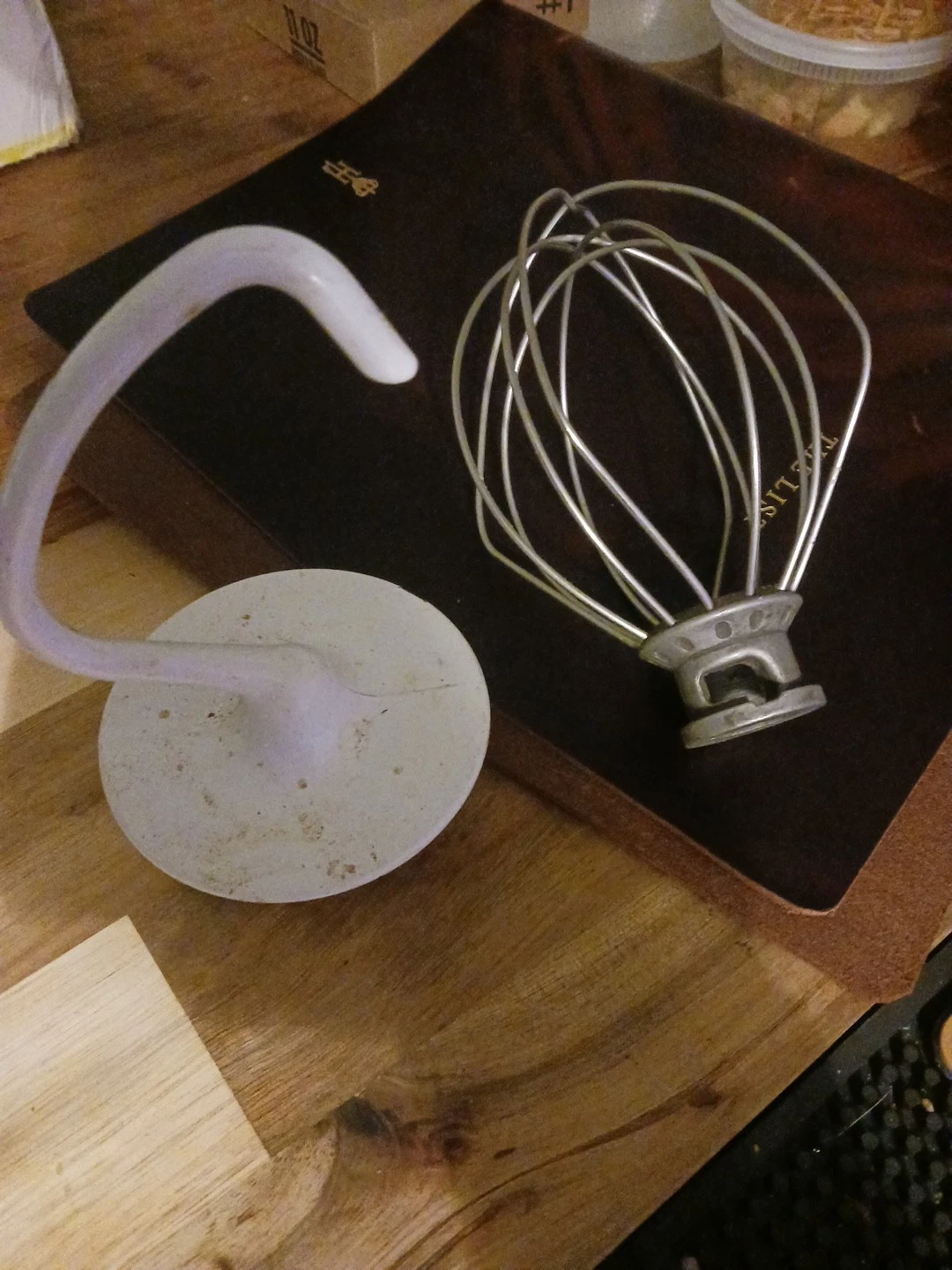KitchenAid Mixer Attachments Set Of 3: Dough Hook, Paddle Beater & Whisk