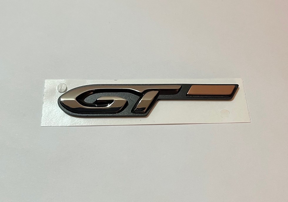 Monogramme Peugeot GT cuivre d'origine pour calandre de 3008 et 5008
