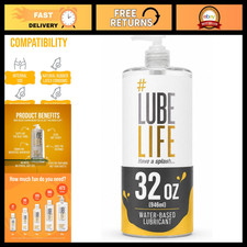 Water-Based Personal Lubricant for Men, Women Couples - Travel Size, Non-Stain