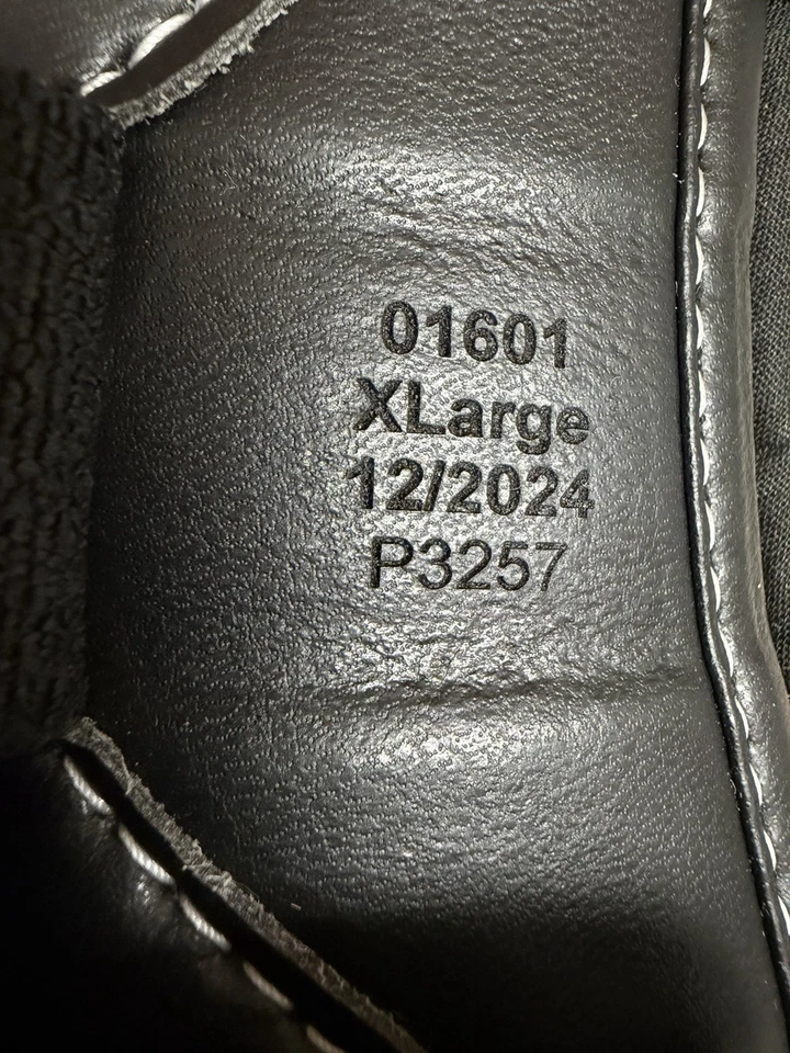 Botas negras EquiFit EXP3 delanteras XL con costuras blancas y tres correas de 1 pulgada Foto 4 de 4