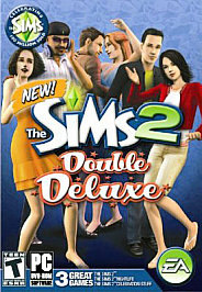 The Sims 2: Double Deluxe & University Life ..no Sims 2 Base  (PC DVDROM, 2008)