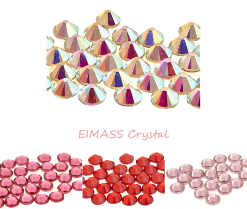 1440 x cristaux de verre correctif de catégorie A, strass à dos plat EIMASS® 7747, pierres précieuses - Photo 1/47