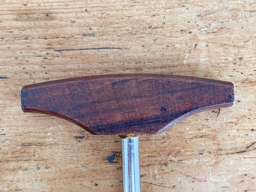 Vintage Mid Century Modern Japanese Rosewood Wine Bottle Corkscrew Opener - Picture 9 of 10