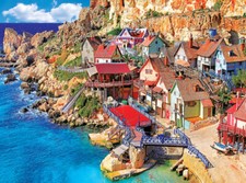 RoseArt Popeye Village, Malta 1000 Piece Jigsaw Puzzle