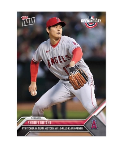 2023 Topps Now Shohei Ohtani #11 - Opening Day Angels