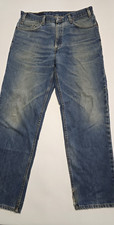 LEVIS 550 Men's Made In USA Blue Jeans Measure 36x32 Distressed