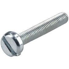 Image of R-TECH 337015 Slotted Pan Head Machine Screws BZP M3 20mm - Pack Of 100