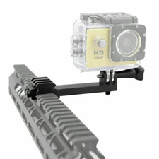 2in1 Rail Adapter Action Camera Pistol Airsoft Gun Mount for Gopro Hero Sony