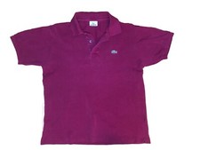Polo Lacoste Shirt Mens 4 Red Tennis Sports Golf Rugby Adult