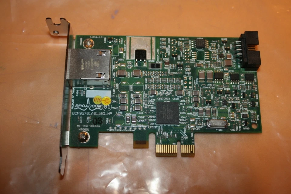 Netzwerkkarte Typ Broadcom Gigabit single Port mit Low Profil Slotblech