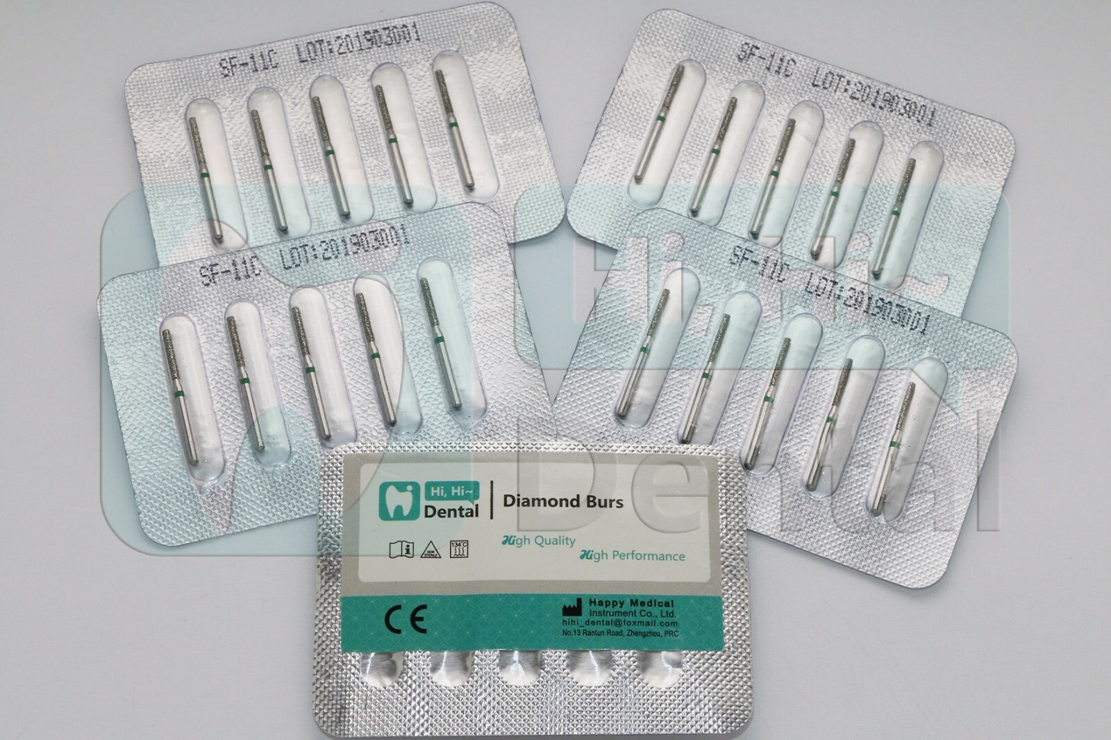 10 Pezzi Frese Diamantate Dentali FG Frese Ad Alta Velocità - Foto 6