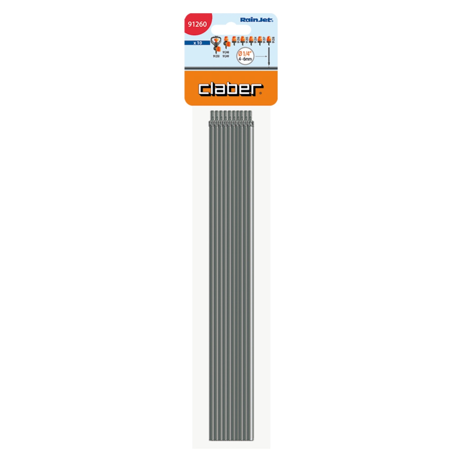 Claber 91260 Fitted Rigid Risers for 1/4-Inch Feeding Tube