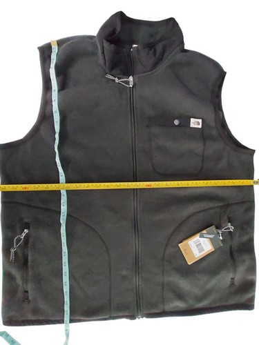 The North Face Mens Black Heather Full-Zip Fleece Vest XXL Soft & Warm Layer For - Picture 4 of 14