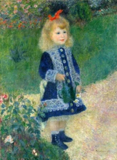Girl with the Watering Can Auguste Renoir oil painting Printed on Canvas P1896