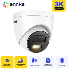 ANNKE 5MP Audio POE Security Camera Surveillance Outdoor Color Night Vision AI