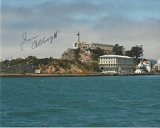 JIM ALBRIGHT - LAST ALCATRAZ PRISON GUARD OUT 1963 - SIGNED 8x10 PHOTO D w/COA 