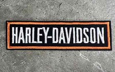 🔥Harley Davidson Motorcycle Rocker Tab 4” Embroidered Iron On Patch Biker MC