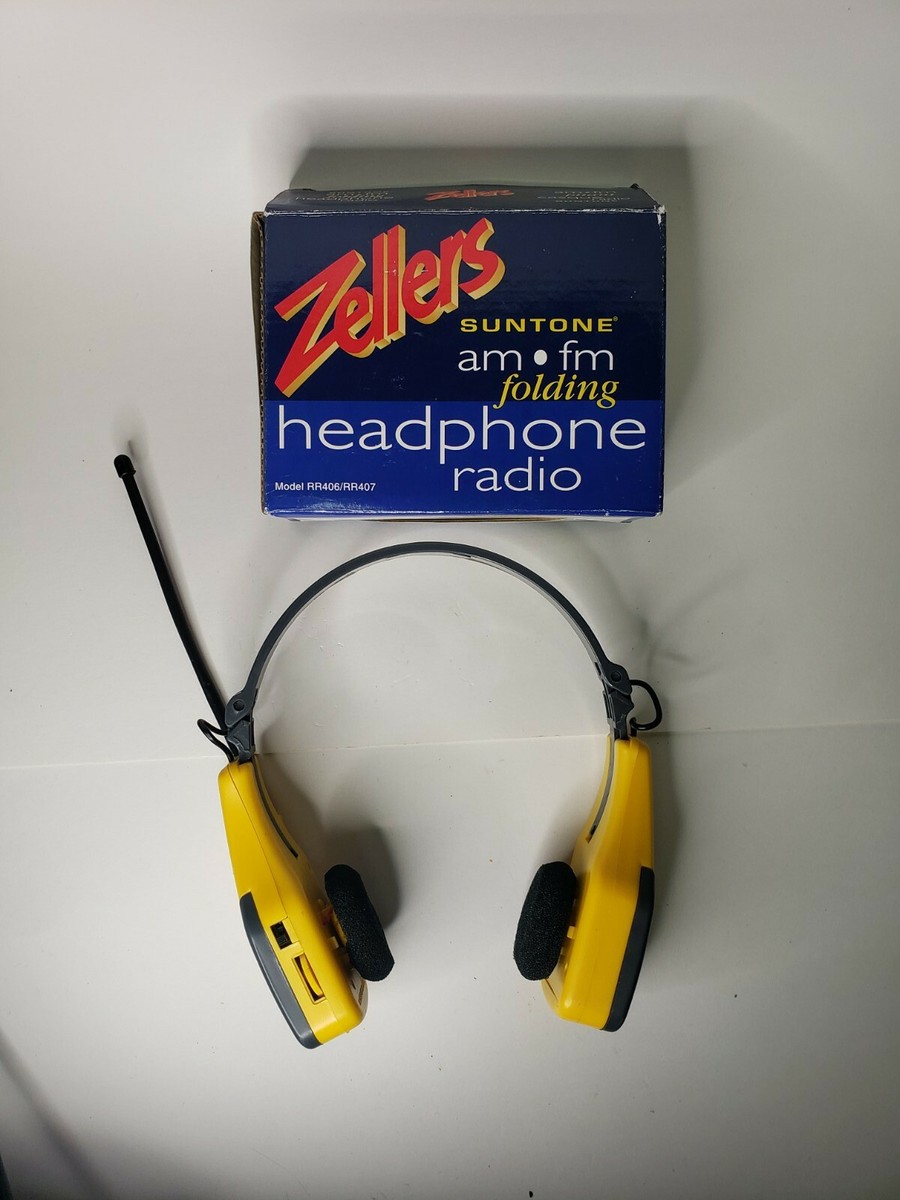 Vintage Collectible Zellers Suntone AM FM Radio Headphones Vintage Collectible Zellers Suntone AM FM Radio Headphones