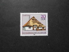 DDR 1981 Fachwerksbauten 2624I (Einkerbung Dachschatten) postfr (m52)