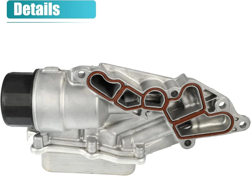 Carcasa de filtro de aceite con enfriador de aceite 2721800510 para Mercedes-Benz CL550 R350 S550 Foto 4 de 4