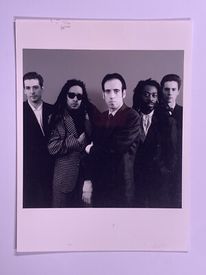 Big Audio Dynamite Fotografie Original Schwarz Und Weiß Presse Promotion 1986